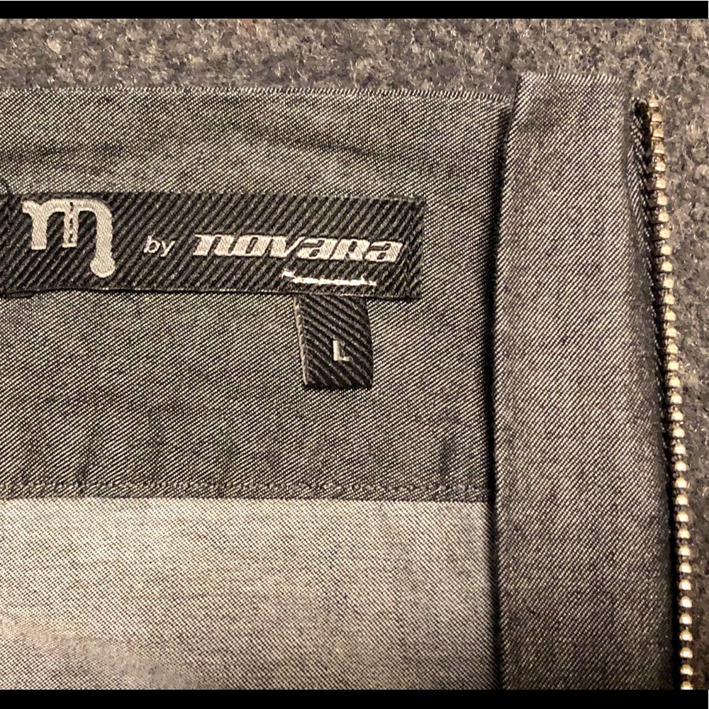 Grey cotton zip skirt with pockets - Sz L - Picture 6 of 12